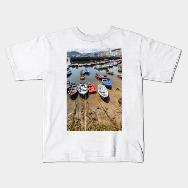 Castro Urdiales Kids T-Shirt by ansaharju